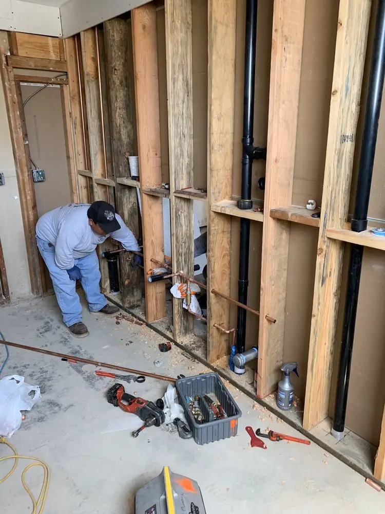 Commercial rough-in plumbing for Water Heater Replacement in Highland Manor